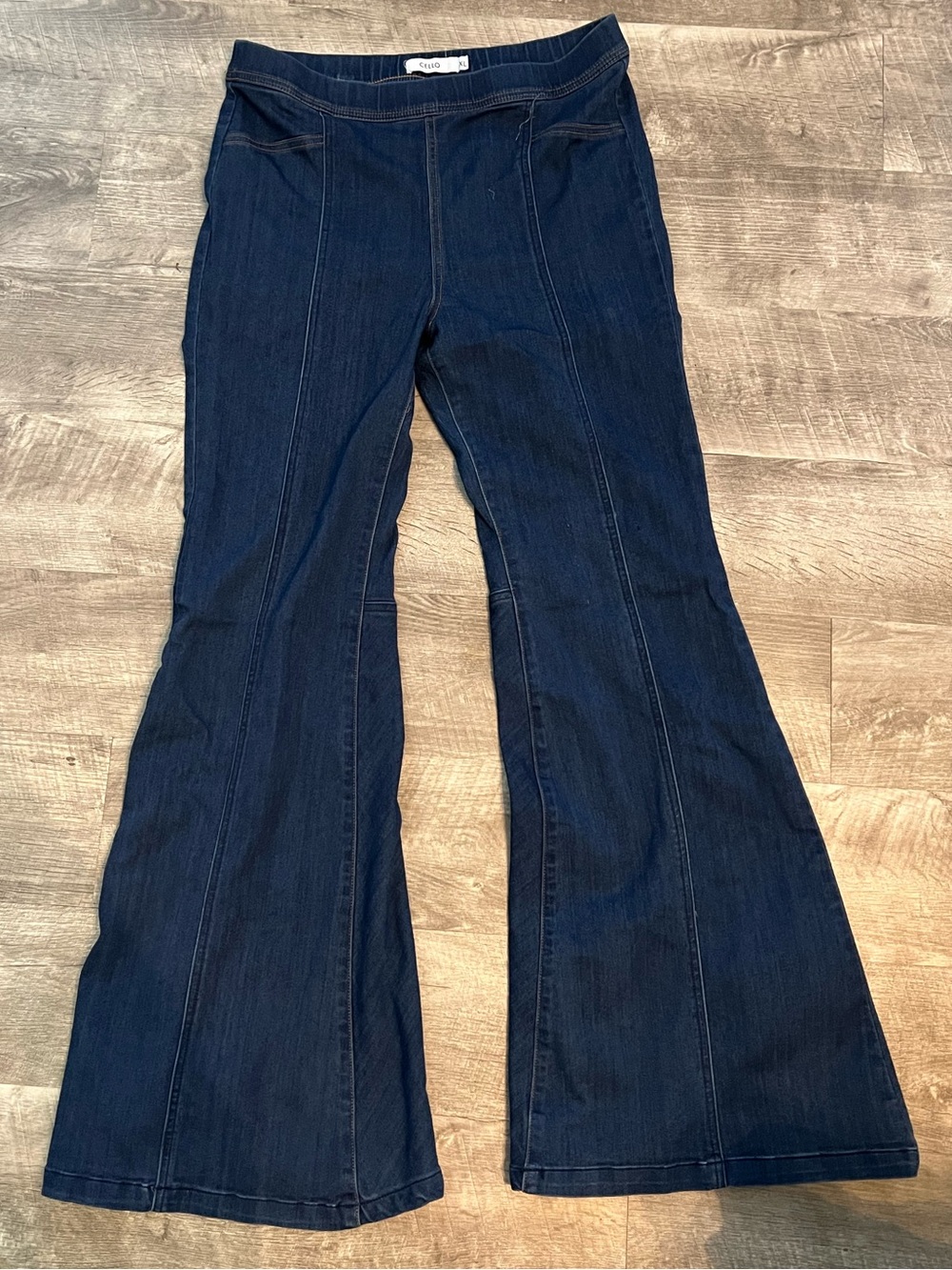 Cello Dark Blue Flare Jeans
